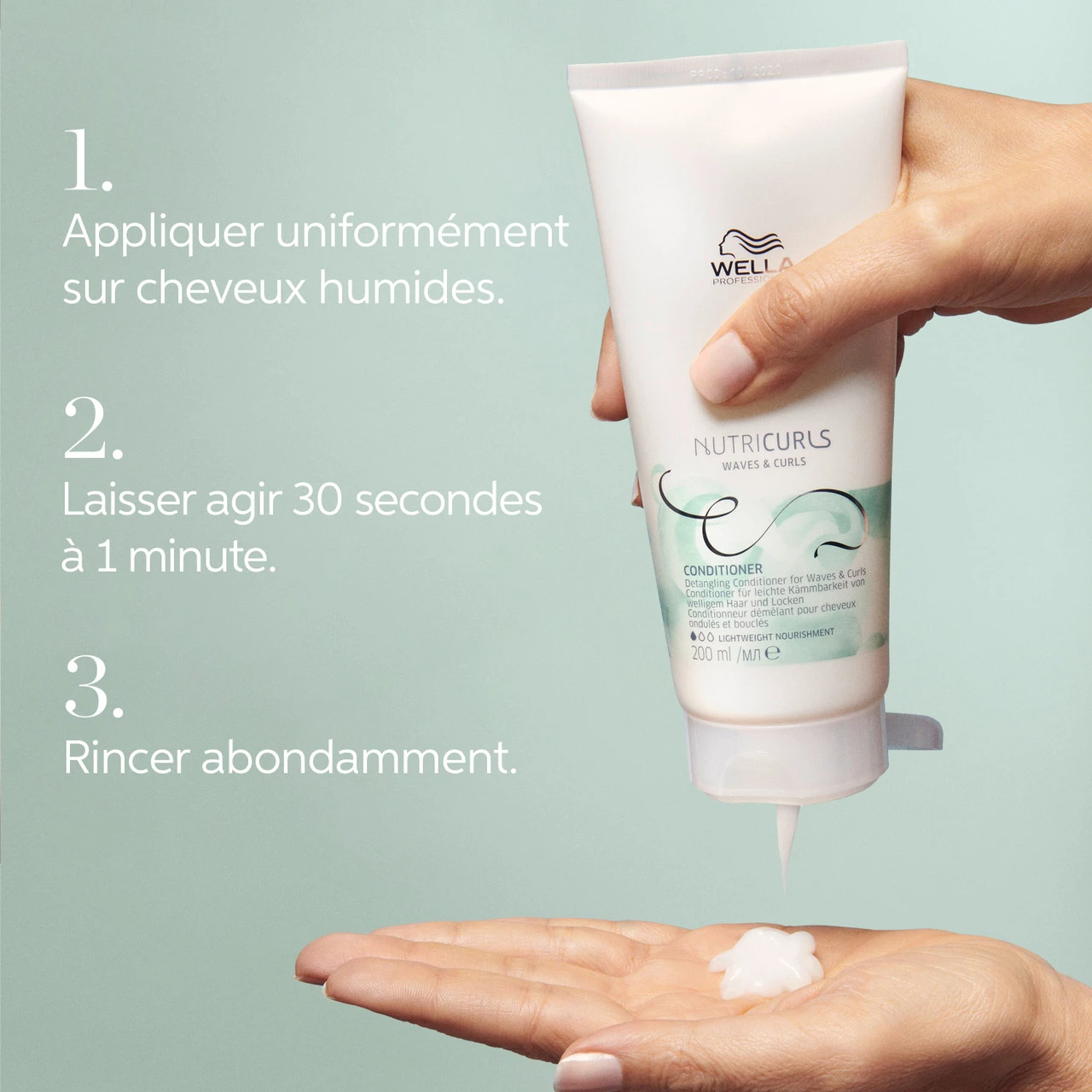 Conditionneur Nutri Curls Wella 1000ml 4 Conditionneur Nutri Curls Wella 1000ml – Image 4