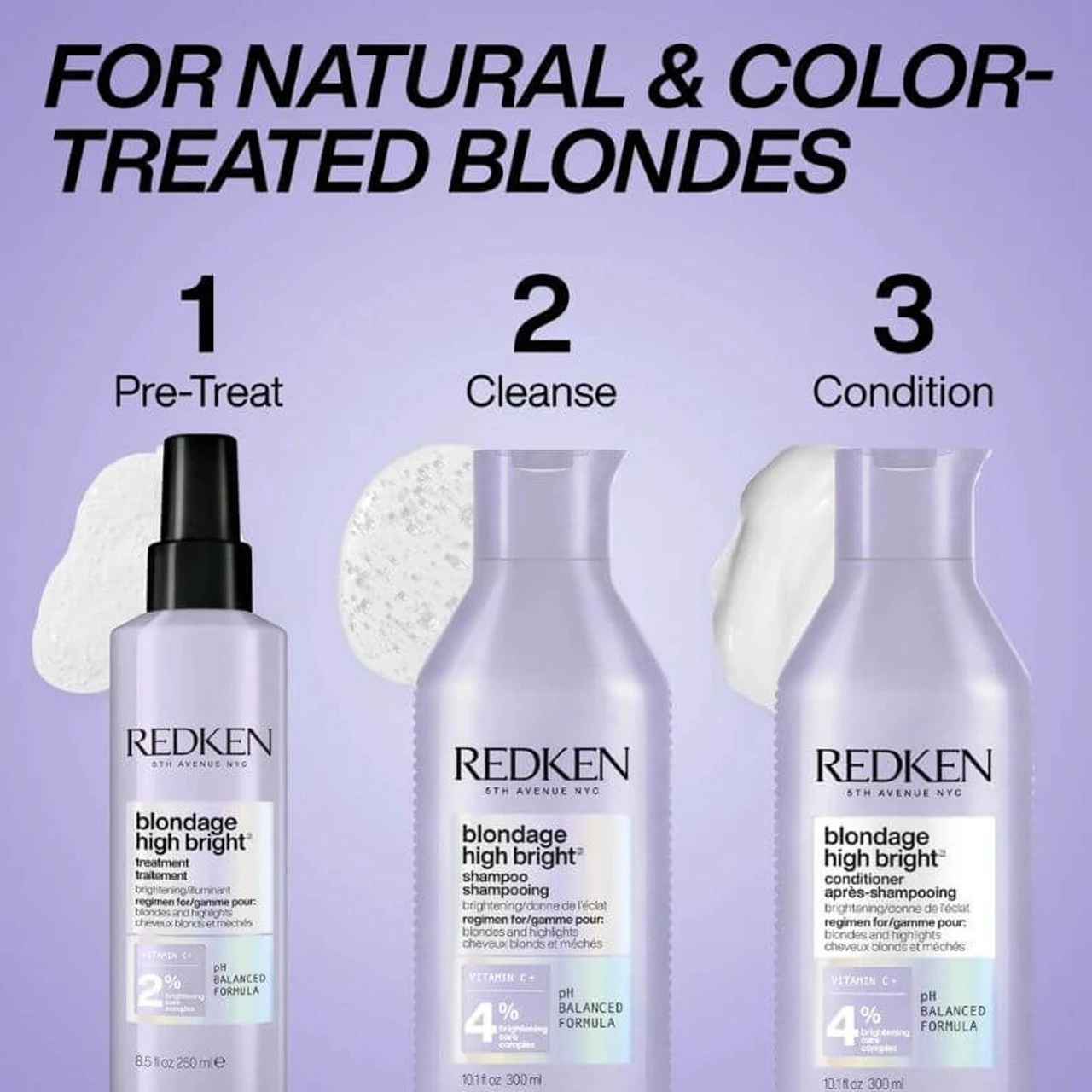 Conditioner Blondage High Bright Redken 300ml 3 Conditioner Blondage High Bright Redken 300ml – Image 3