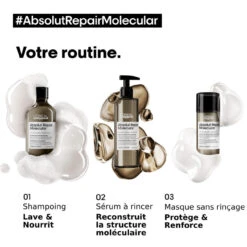 Shampooing Absolut Repair Molecular L'Oréal Professionnel 500 Ml -Capillaires Produits Magasin molecular 1 25564.1694081532.1280.1280 68640.1694081968